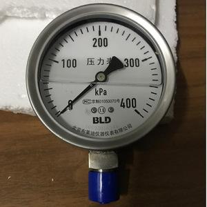 Manómetro de Acero Inoxidable YTHN-100, 0-400KPa, Rosca M20*1.5, Diámetro de 100mm, Precisión Nivel 1.6 - Product Image 5