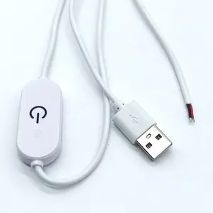 كابل تحكم USB بمفتاح تحكم يعمل باللمس بقدرة 5 فولت للأجهزة المنزلية