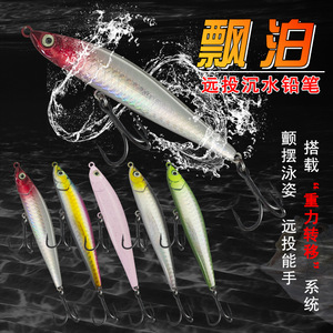 Leurre vibrant coulant pour pêche au bar en rive, longue portée - Product Image 1