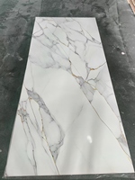 Panneau mural en PVC flexible imperméable moderne de Chine, imitation marbre 3D UV, pour la décoration intérieure de salle de bain