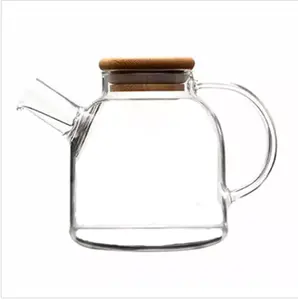 Handmade 750ml Tea Pots Glass with Stainless Steel Coffee & Tea Sets High Quality Glass Teapot
