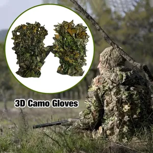 Guantes de caza de camuflaje al aire libre Equipo de caza frondoso 3D - Product Image 5