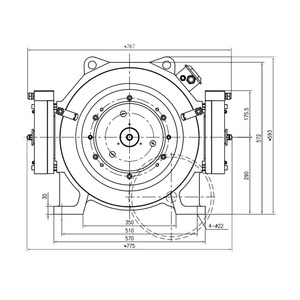 Máy kéo không cần hộp số thang máy GTW9S-101P7A - Product Image 3