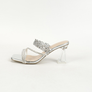 รองเท้าส้นสูงประดับคริสตัลสไตล์แฟรี่ใหม่ประจำฤดูร้อนปี 2024 สำหรับผู้หญิง ปี 2025 - Product Image 6