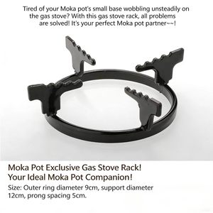 Support spécial pour cuisinière à gaz pour cafetière <span class=keywords><strong>Moka</strong></span>, petit support de <span class=keywords><strong>brûleur</strong></span> à gaz à 4 coins, support de fourneau de chauffage - Product Image 2