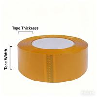 Goyisee Acrylique BOPP 50 microns Épais Beige Imperméable Écologique Haute Intensité Prisme Vinyle Mousse Adhésive pour Scellage de Cartons