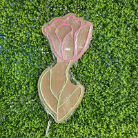 Lumière néon en forme de rose, enseigne néon LED, livraison directe, fournisseur OEM de néons, livraison gratuite