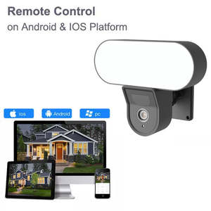 1080P 3MP gizli Wifi projektör su geçirmez kamera LED aydınlatma Spot işık PIR kamera ile iki yönlü ses konuşma - Product Image 6