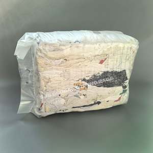 Trapos de Algodón Económicos, Trapos de Camiseta Blancos Impresos, Solución Económica para Limpieza en Grandes Espacios Laborales - Product Image 1