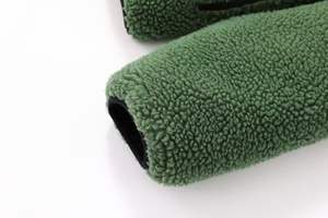 Giacca in pile reversibile alla moda da <span class=keywords><strong>uomo</strong></span> personalizzata con colletto rialzato con cerniera frontale a spalla, adatta per l'abbigliamento invernale da esterno - Product Image 5