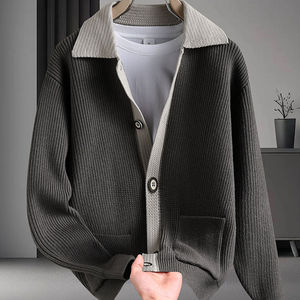 Ropa de Punto para Hombre, Estilo Casual Versátil con Cuello Redondo para Otoño/Invierno - Product Image 5