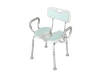 Asiento de Ducha con Capacidad de Carga de 150 kg para Personas Mayores, Silla de Soporte de Seguridad para Baño, Silla de Ducha de Aluminio con 6 Niveles de Altura Ajustables, Diseño Ergonómico