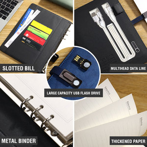 Nouvel arrivage de journal d'affaires de luxe en cuir Pu personnalisé papeterie de bureau <span class=keywords><strong>rechargeable</strong></span> <span class=keywords><strong>agenda</strong></span> magnétique en cuir Pu - Product Image 6