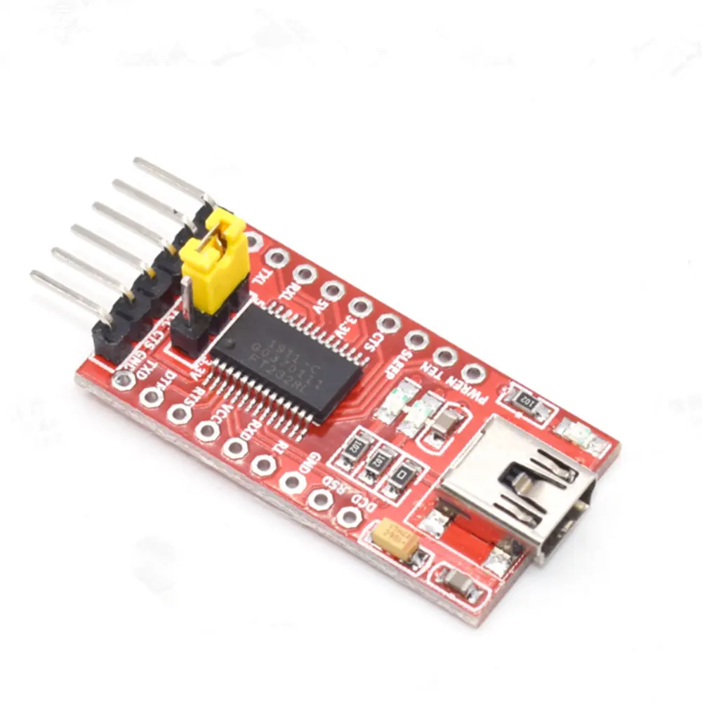 A FT232 FTDI USB vers TTL 3.3V 5V Ligne de téléchargement Mini Module adaptateur d'interface FT232RL