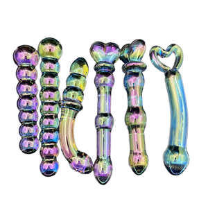 Maßgefertigte Erotik-Produkte YFSJ Versilberter Transparenter Borosilikatglas-Dildo - 100% Wasserdicht Umweltfreundlich für Frauen - Product Image 1