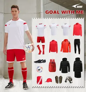 Venta al por mayor de ropa de fútbol personalizada, camiseta de fútbol para equipos de fútbol Club con logotipo personalizado, uniforme de fútbol