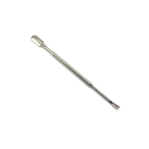 Outil de manucure professionnel double face en acier inoxydable : repousse-cuticules et coupe-peaux mortes à bord droit pour salon - Product Image 6