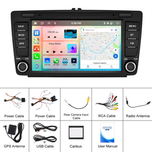 Radio de coche Podofo de 8'' para Skoda Octavia II/MK2 2004-2013, 6+128GB, Android, CarPlay inalámbrico, Bluetooth, GPS, WIFI, FM/RDS - Product Image 6