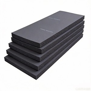 Panneau d'isolation en caoutchouc plastique NBR/PVC haute densité, à cellules fermées, ignifuge, insonorisant pour conduits de climatisation - Product Image 1