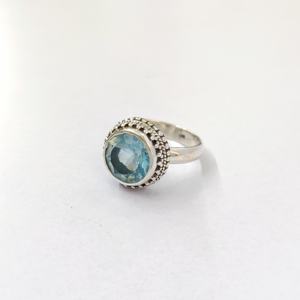 Anillo de Cuarzo Azul, Plata de Ley 925, Anillo de Piedra Preciosa, Cuarzo Azul, Colección Hecha a Mano, Anillos Finos, Joyería de Plata, Precio al por Mayor - Product Image 2