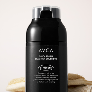 AVCA 5 Minute Quick Touch Cream Black Gray <b>Hair</b> Cover Dye Instant <b>Hair</b> Touch up <b>Root</b> Color Treatment 240ml - Product Image 5