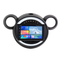 Meihua 9 pouces Android AUTO GPS tableau de bord stéréo lecteur DVD CarPlay DSP USB pour BMW MINI 2001-2014 caméra de recul à écran tactile