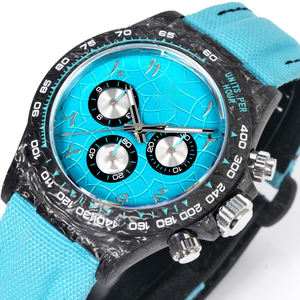 Correa de Nailon de Alta Gama con Textura de Cuero Azul, Duradera, Adecuada para el Uso Diario Informal del Reloj - Product Image 3