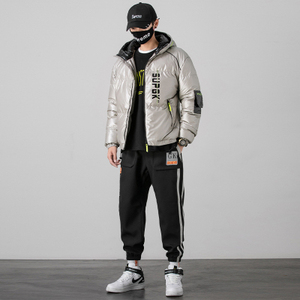 2020 inverno giacca uomo vestito di sudore personalizzare il rivestimento lucido uomo <span class=keywords><strong>puffy</strong></span> giacca - Product Image 3