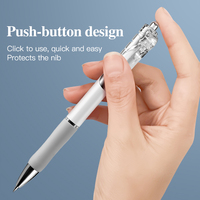 Stylos à encre gel ergonomiques rétractables avec pointe ST de 0,5 mm, encre à séchage rapide pour étudiants et employés de bureau