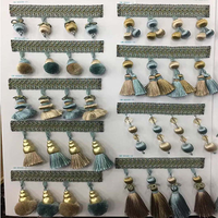 Vente directe d'usine Rideaux à glands en dentelle de style européen simples Accessoires à glands suspendus Perles de dentelle à glands Décoration