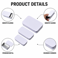 Boîte en métal durable de haute qualité avec logo personnalisé, boîte en étain de qualité alimentaire, boîte de rangement réutilisable avec couvercle coulissant pour boulangerie, biscuits, cadeaux