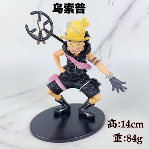 หุ่นโมเดลอนิเมะ8แบบ16ซม. หนึ่งชิ้น, หุ่นแสดงละคร Luffy Nami Zoro Sanji Shanks usopp - Product Image 3
