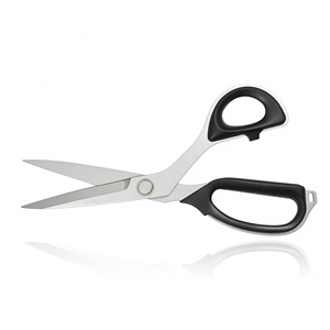 Ciseaux de tailleur professionnels en acier inoxydable avec manche en caoutchouc léger pour la couture et la découpe de tissus – Vente en gros usine – Tranchants - Product Image 1