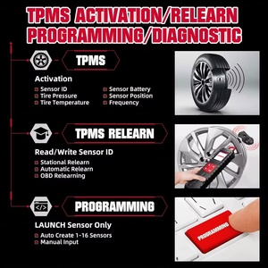 เครื่องตรวจจับแรงดันลมยาง I-TPMS X431เปิดตัวแบบใช้มือถือเซนเซอร์กระตุ้นการเขียนโปรแกรมเครื่องมือเปิดตัว X-431 tsgun Tpms - Product Image 4