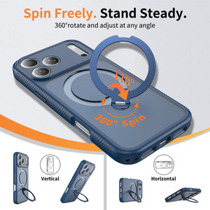 เคสโทรศัพท์มือถือแบบแม่เหล็กกันกระแทก หมุนได้ 360 องศา สำหรับ iPhone พร้อมขาตั้ง รุ่น Coque สำหรับ iPhone 17 16 Pro Max - Product Image 2