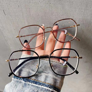 Montures de lunettes irrégulières Qianai, monture complète, verres PC anti-lumière bleue, design unisexe tendance N6-21051 - Product Image 2