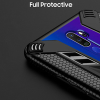 Étui de protection antichoc pour OPPO A9 2020 A5 2020 Support magnétique Anneau de support Coque arrière pour OPPO F11 Pro Find X2 Neo Lite