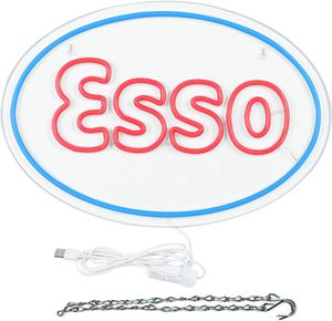 Enseigne néon Stock <span class=keywords><strong>Esso</strong></span> pour la décoration de <span class=keywords><strong>garage</strong></span>, enseignes LED pour la décoration murale de bar ou de cave à homme, enseignes néon personnalisées - Product Image 6