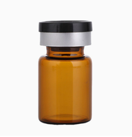 Emballages cosmétiques, flacons en verre, design à col serti, plusieurs options de capacité