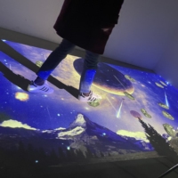 Jeux de projection interactive sur sol 3D pour enfants dans les lieux de divertissement et les parcs à thème, projecteur de sol interactif