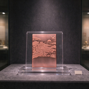 Barra de Cobre de 1 kg, 999 Puro, en Oferta, Nuevo Diseño Láser Rectangular, Arte Tradicional Coleccionable - Product Image 3
