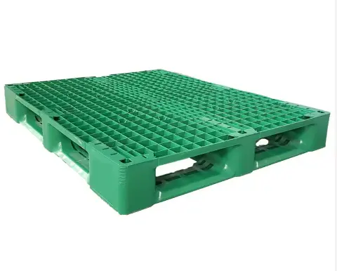 Manufacture heavy Duty flat surface 3 Skids Food grade hygienic Plastic Pallet customize size whole hdpe heavy duty