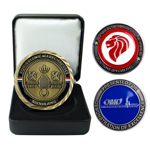Moneda de desafío de metal personalizada de fábrica, moneda de desafío 3D de latón antiguo y cobre para EE. UU., Alemania, Reino Unido, Israel, Canadá - Product Image 3