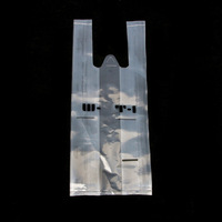 Sacs en plastique jetables à emporter avec poignées pour boissons à gobelet simple/double - Vente en gros d'usine avec impression personnalisée
