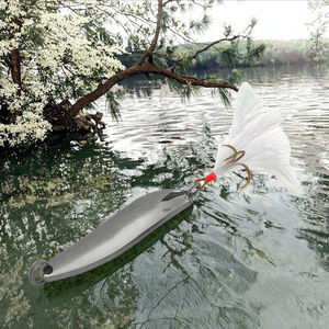 Vente en gros de leurres de pêche en métal de 4,5 cm <span class=keywords><strong>et</strong></span> 10 g avec <span class=keywords><strong>lame</strong></span> rouge en forme de cœur pour la pêche en mer, en bateau, sur glace, en rivière <span class=keywords><strong>et</strong></span> en lac - Product Image 1