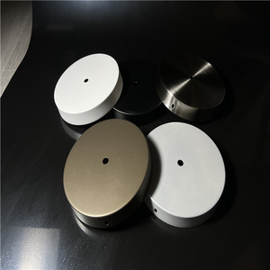 블랙 브론즈 그레이 150MM LED 베이스 램프 디스크 천장 캐노피 벽 조명 장착 시트 메탈 제작 블랙 그레이 천장 플레이트 - Product Image 6