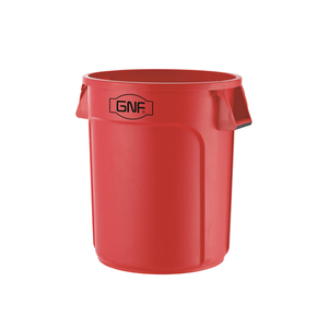 121 Liter/32 Gallon Heavy-Duty Round Recycling Storage Containers Waste Bin Industrial Plastic Garbage Bins with Lid