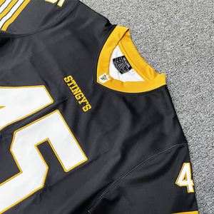 Camiseta de fútbol personalizada, camiseta de fútbol americano Retro para hombre, camiseta americana de secado rápido transpirable de malla - Product Image 4