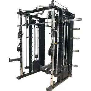 Uso domestico funzione trainer gym machine 3*80kg stack weight multi function smith machine DZ031