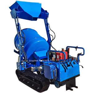 Mesin mixer beton/mixer beton dengan mesin pompa diesel/Mixer beton mortar semen tipe crawler Mini - Product Image 6